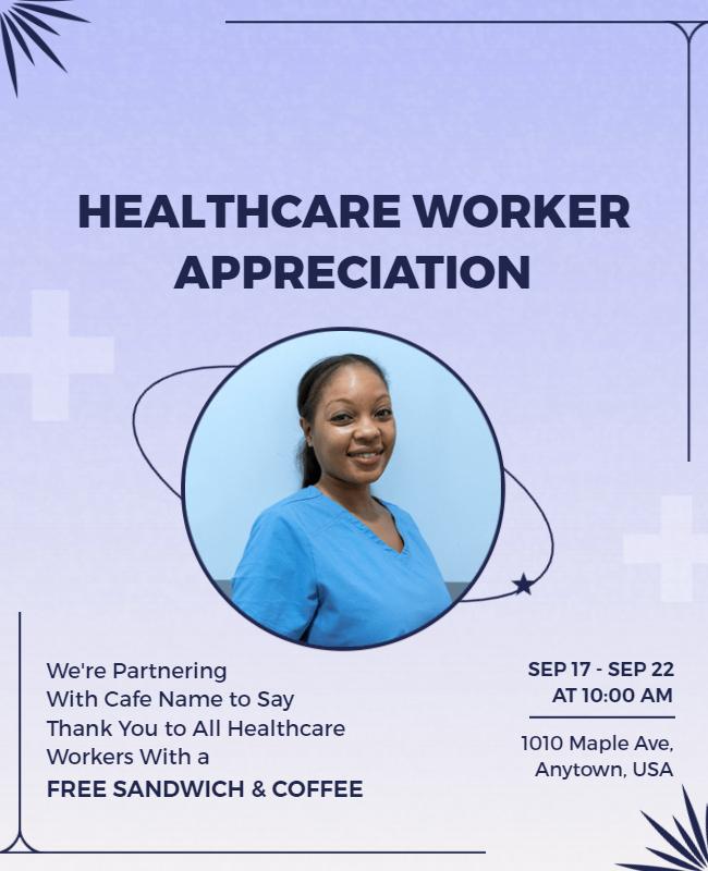 Healthcare Worker Appreciation Event Flyer Template