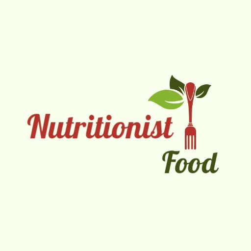 Healthy Nutritionist Theme with Green and Red Elements Logo Template