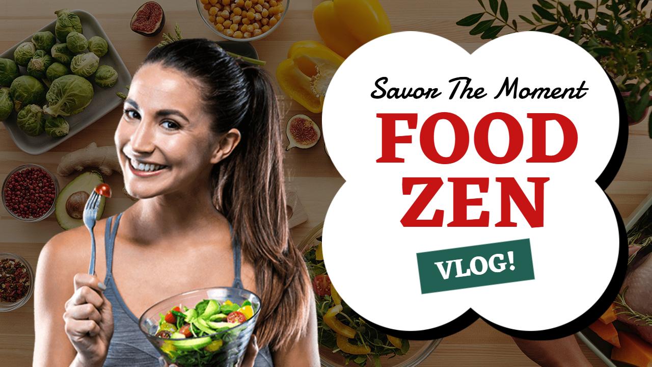 Healthy Salad Bowl Food Vlog YouTube Thumbnail Template