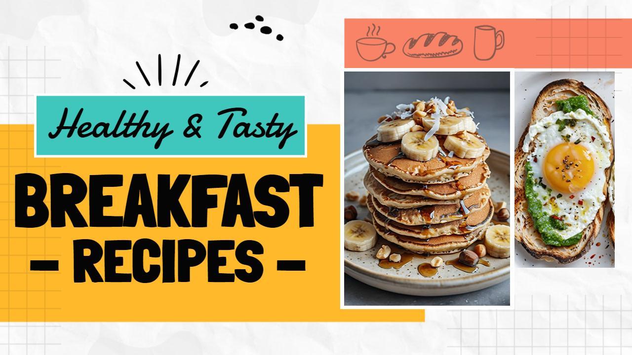 Healthy Tasty Breakfast Recipes Cooking Channel YouTube Thumbnail Template