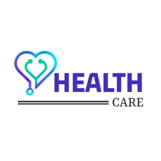 Heart and Stethoscope Design for Health Care Logo Template