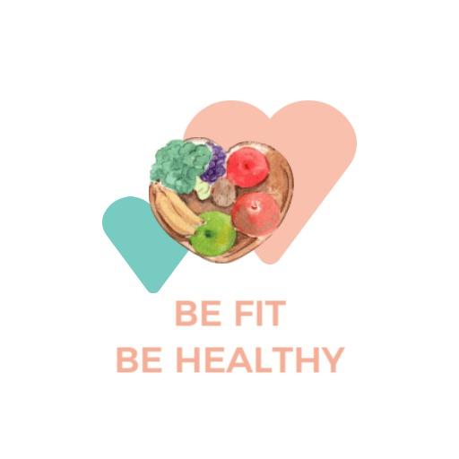 Heart-Shaped Fruit Arrangement Emphasizing Healthy Choices Logo Template
