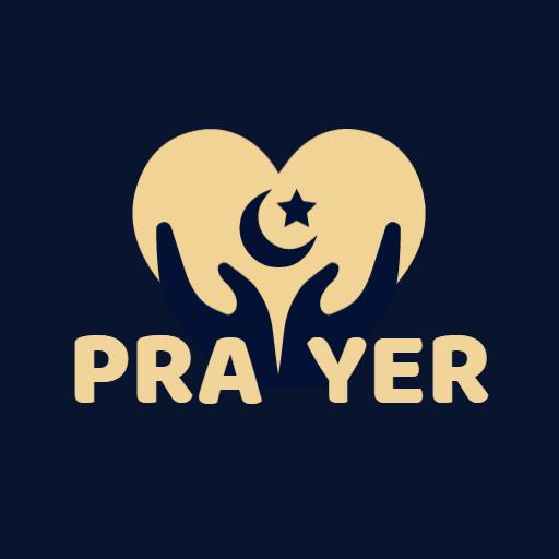 Heart-Shaped Prayer Design Symbolizing Faith and Unity Logo Template