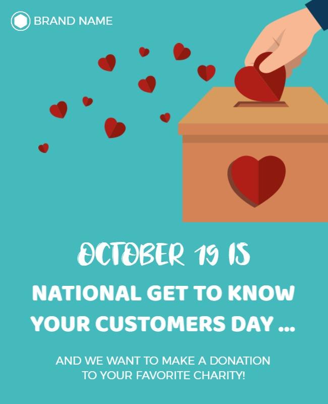 Heartfelt Charity Donation Awareness Poster Template