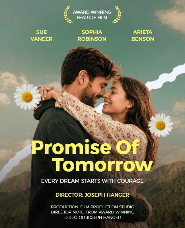 Heartwarming Love Story Movie Poster Template