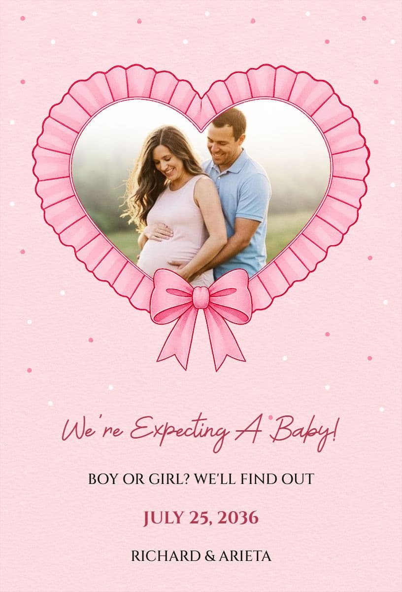 Heartwarming Pregnancy Announcement Template