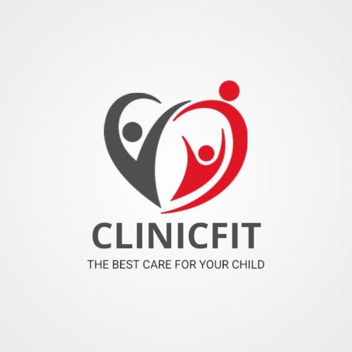 Heartwarming Red and Grey Design Representing Care Center Logo Template