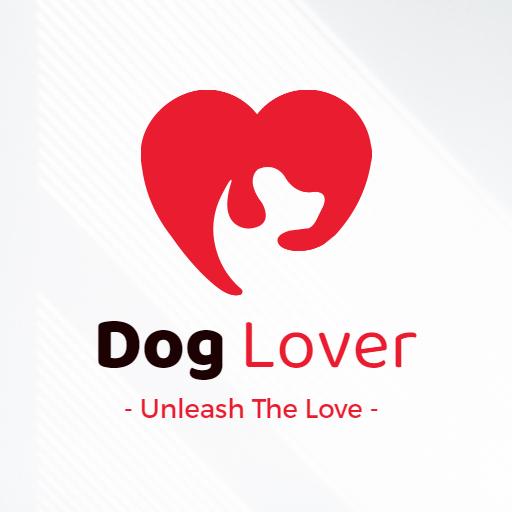 Heartwarming Red Design Celebrating Dog Lovers Connection Logo Template
