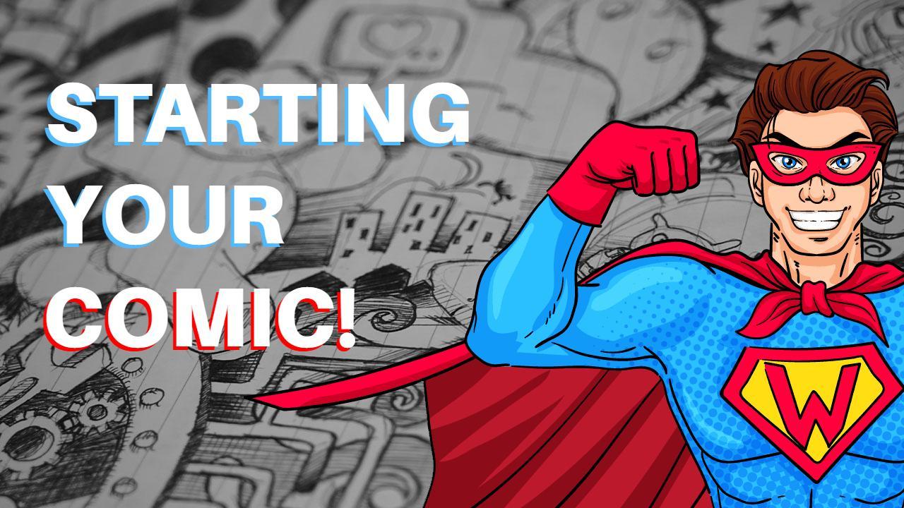 Heroic Character Creation Guide Comic YouTube Thumbnail Template