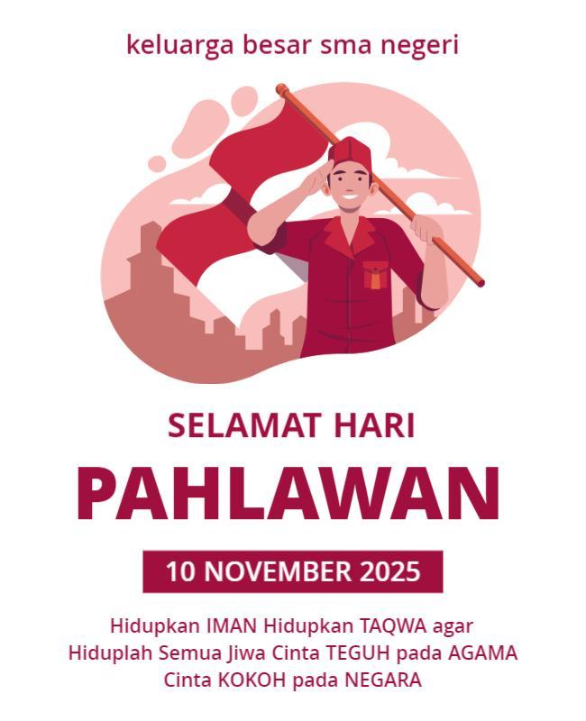 Heroic Red Tribute to National Heroes Day Poster Template