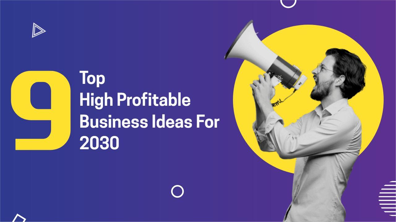 High Profitable Business Ideas 2030 YouTube Thumbnail Template