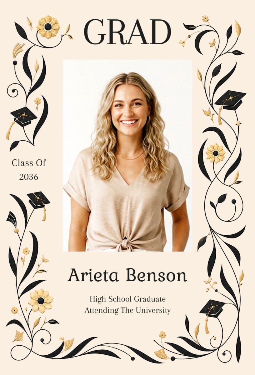 High School Graduation Announcement Template