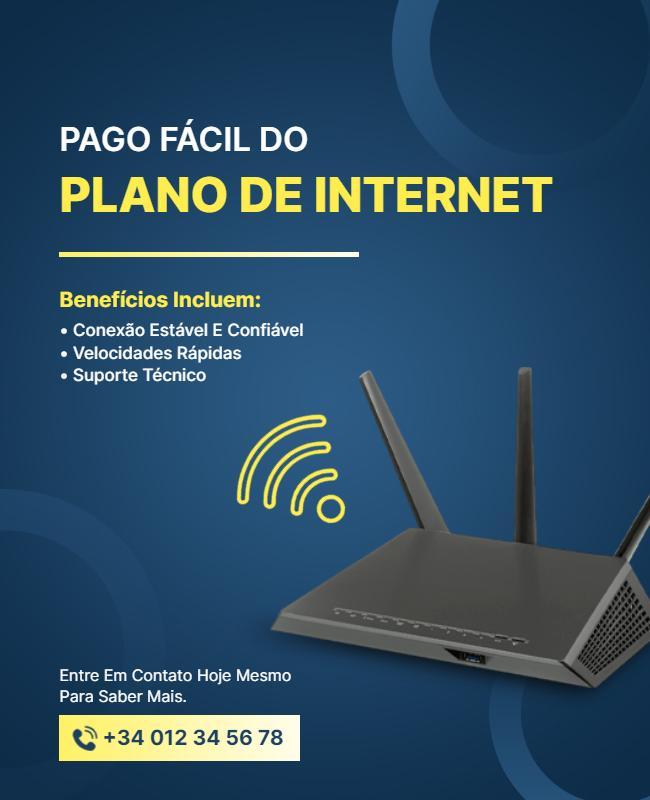 High Speed Internet Plan Promotion Flyer Template