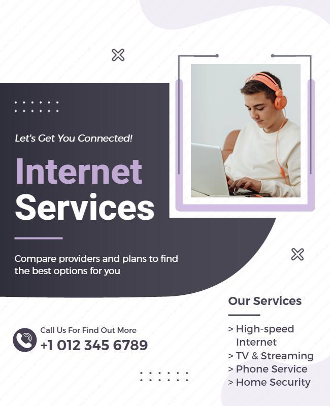 High Speed Internet Services Promotion Flyer Template