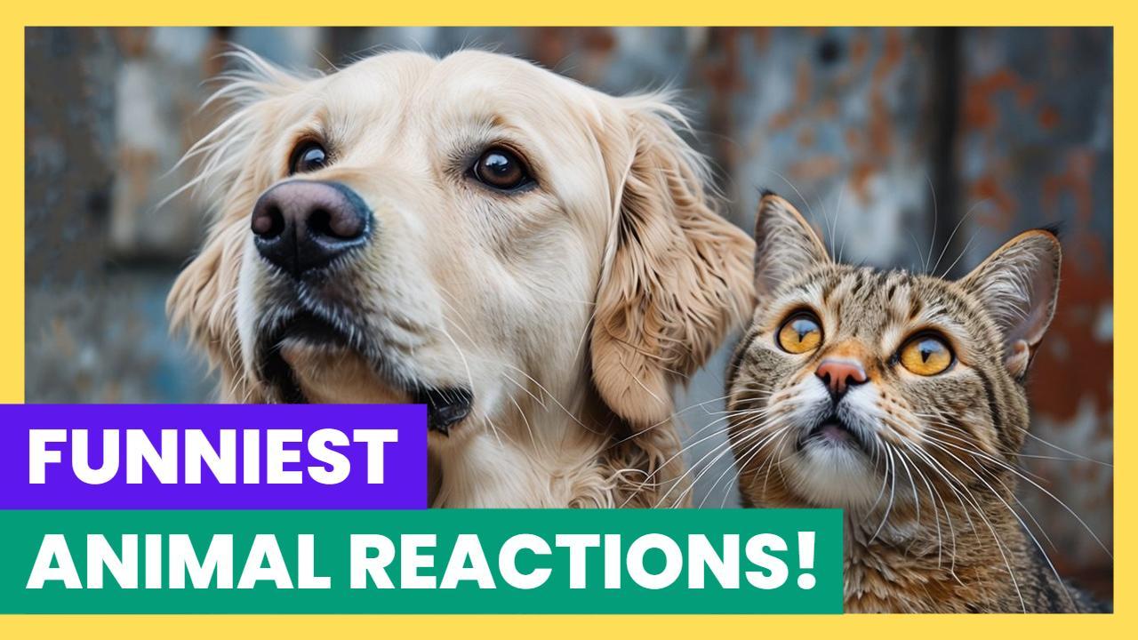 Hilarious Animal Faces Compilation Funny YouTube Thumbnail Template