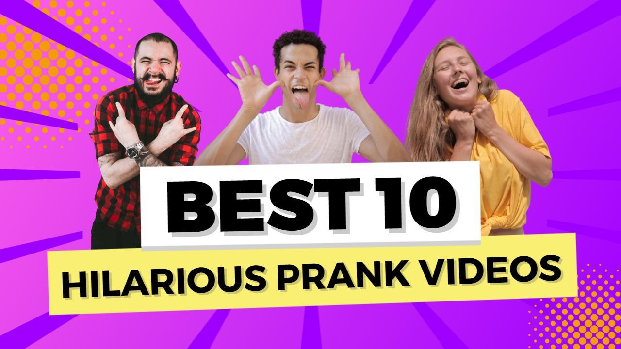 Hilarious Reaction Moments Prank YouTube Thumbnail Template