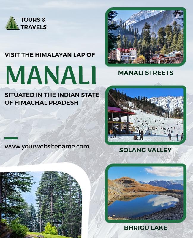 Himalayan Tours and Travels Manali Flyer Template