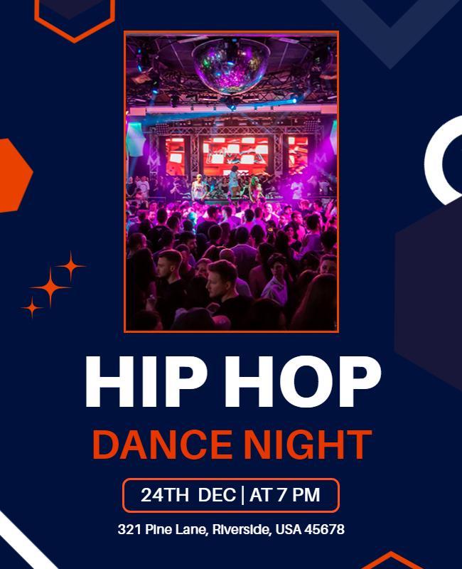 Hip Hop Dance Night Event Flyer Template