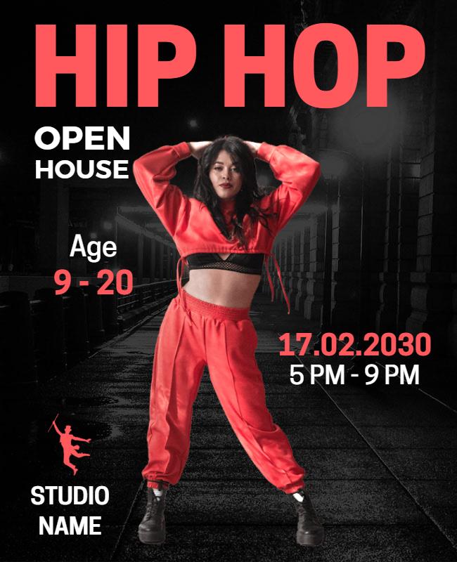 Hip Hop Dance Open House Flyer Template