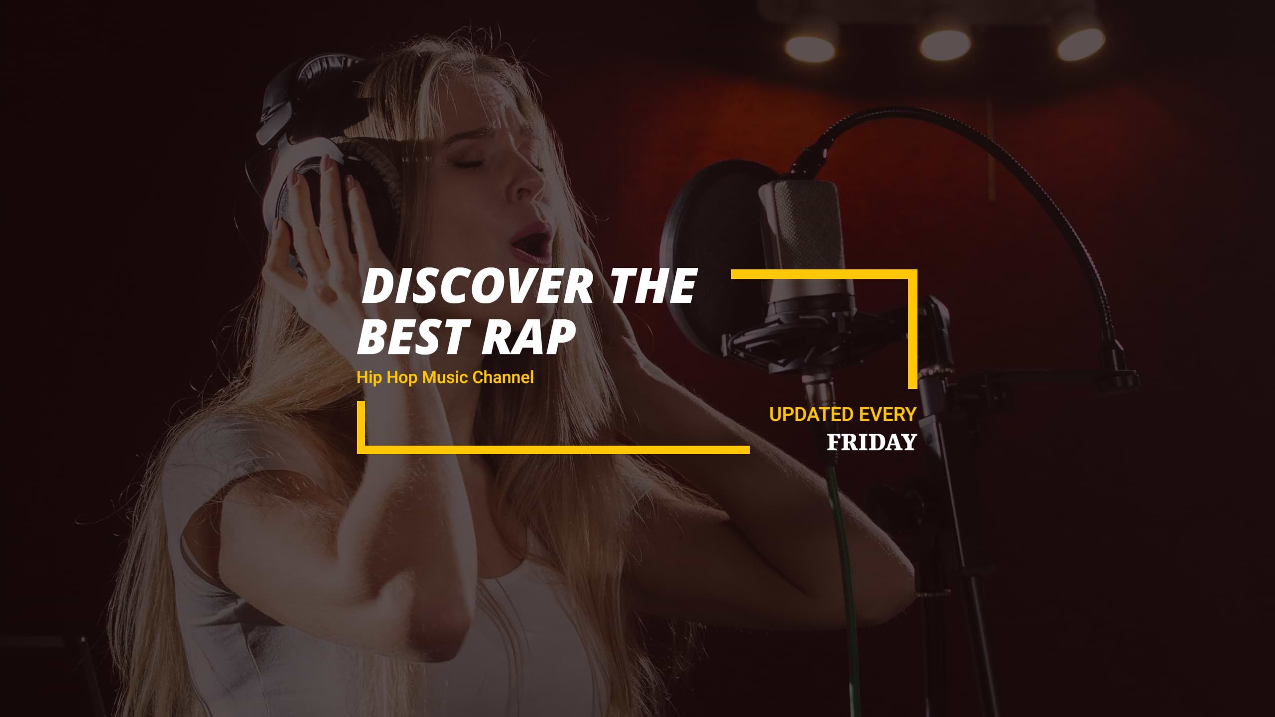 Hip Hop Music Channel with Live Performance YouTube Banner Template