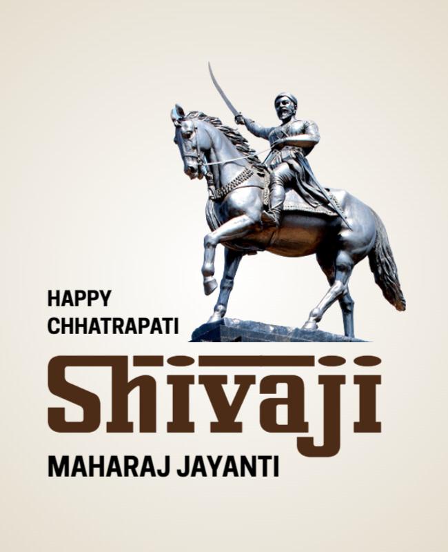 Historical Tribute to Shivaji Maharaj Jayanti Celebration Poster Template