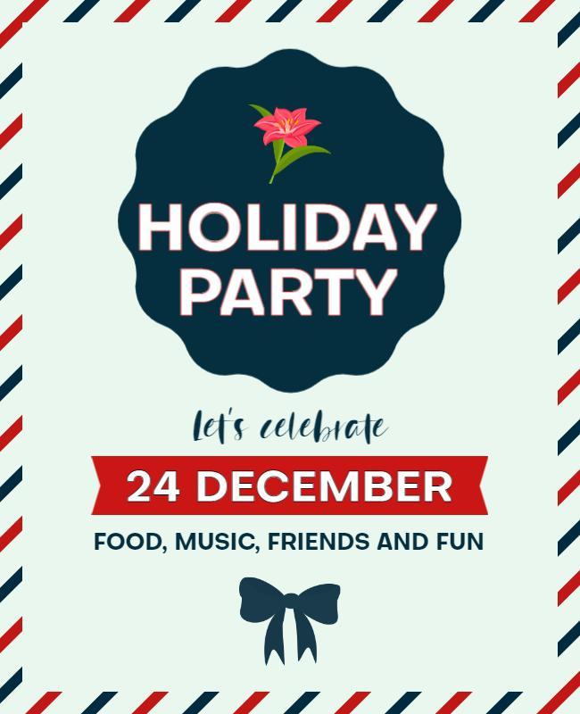 Holiday Party Celebrate Flyer Template