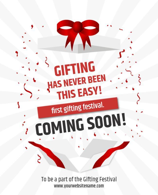 Holiday Season Gifting Festival Flyer Template