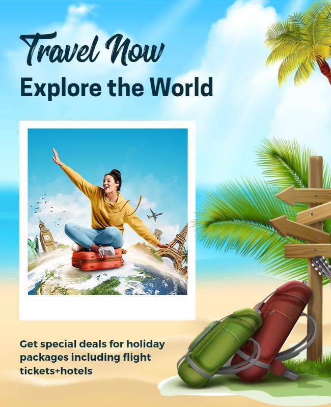 Holiday Travel Exploration Deals Flyer Template