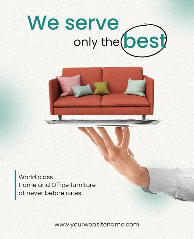 Home and Office Furniture Sale Flyer Template