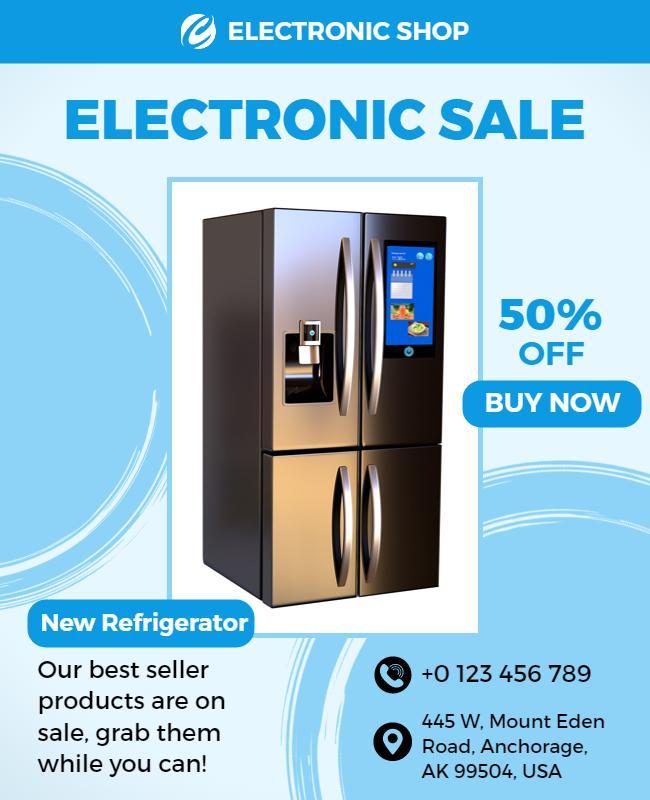 Home Appliance Electronic Sale Flyer Template