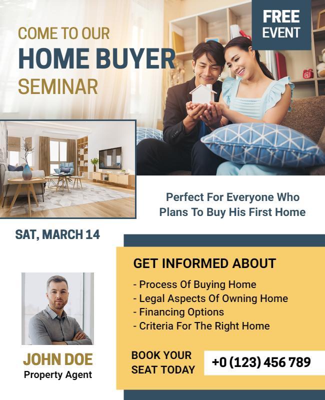 Home Buyer Seminar Event Flyer Template