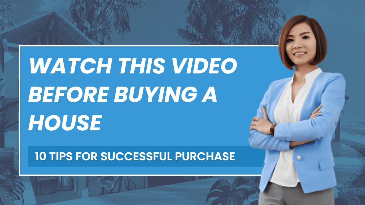 Home Buying Tips Guide Real Estate YouTube Thumbnail Template