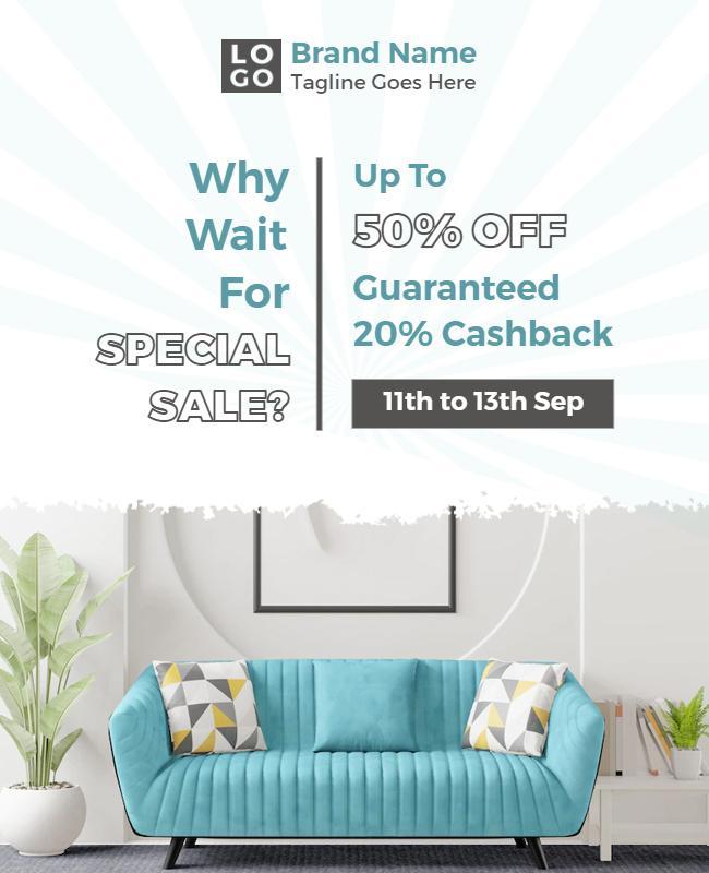 Home Decor Special Sale Promotion Flyer Template