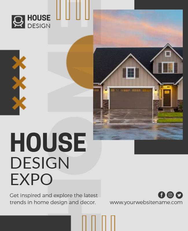 Home Design Expo Advertising Flyer Template