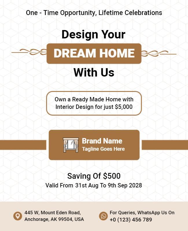 Home Design Promotion Flyer Template