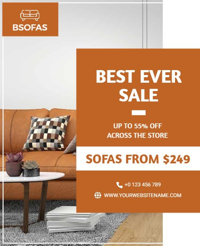 Home Furniture Sale Event Flyer Template