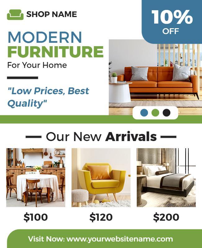 Home Furniture Sale Promotional Flyer Template