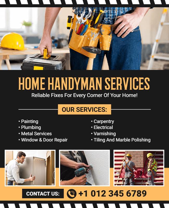 Home Handyman Services Flyer Template