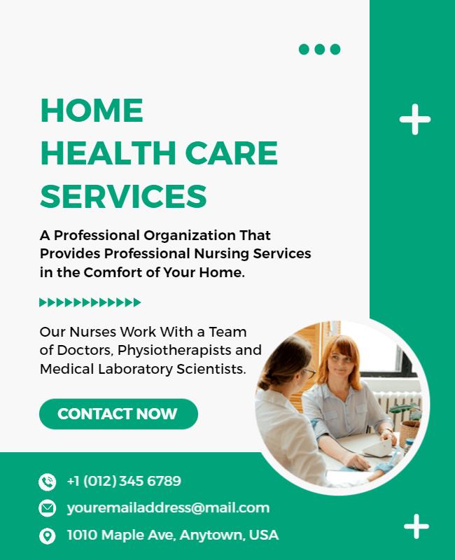 Home Health Care Services Promotional Flyer Template