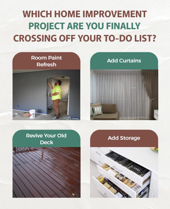 Home Improvement Project Completion Flyer Template