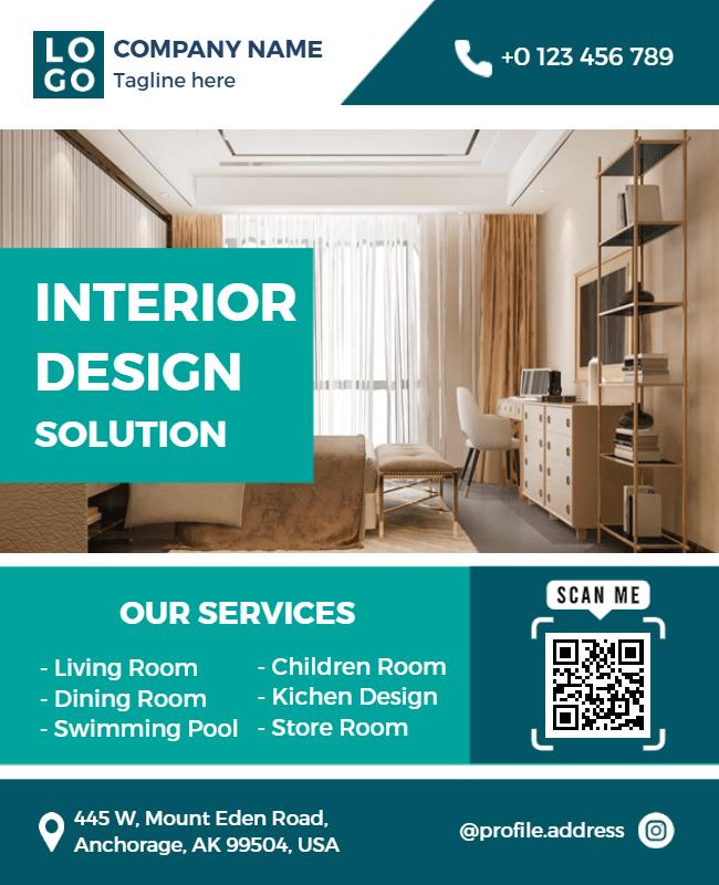 Home Interior Design Service Flyer Template