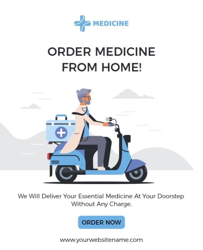 Home Medicine Delivery Service Flyer Template