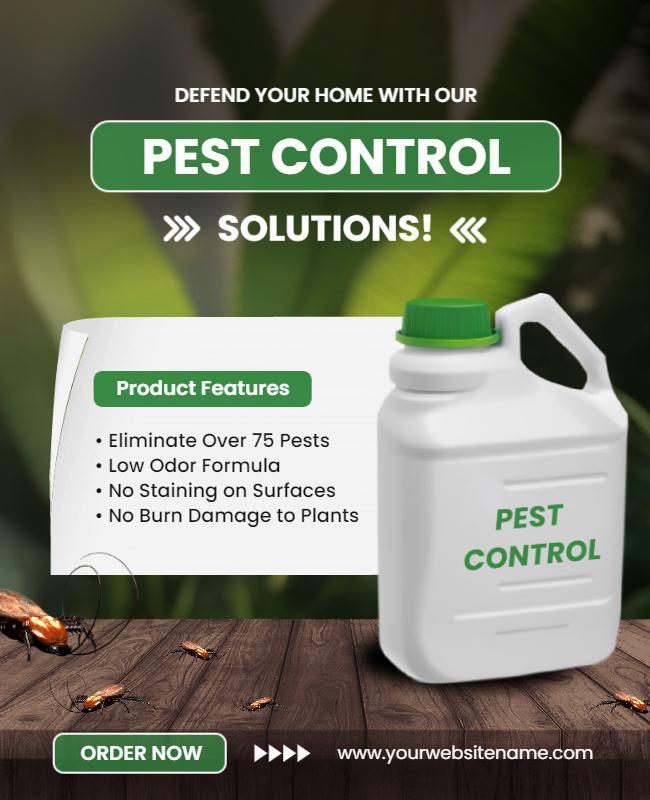 Home Pest Control Solutions Flyer Template