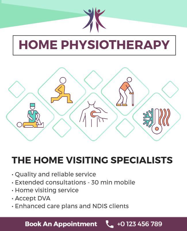 Home Physiotherapy Services Flyer Template