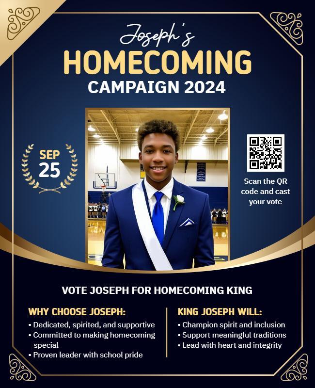 Homecoming Campaign Vote King Flyer Template