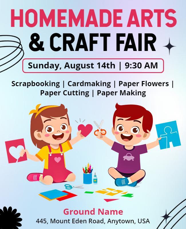 Homemade Arts and Craft Fair Flyer Template