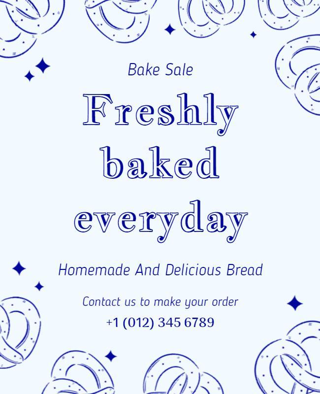 Homemade Bakery Fresh Bread Sale Flyer Template