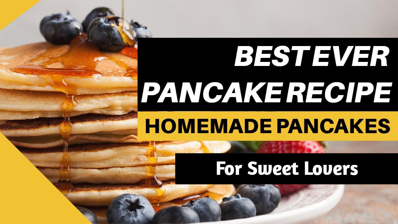 Homemade Pancakes Recipe Sweet Lovers Cooking Channel YouTube Thumbnail Template