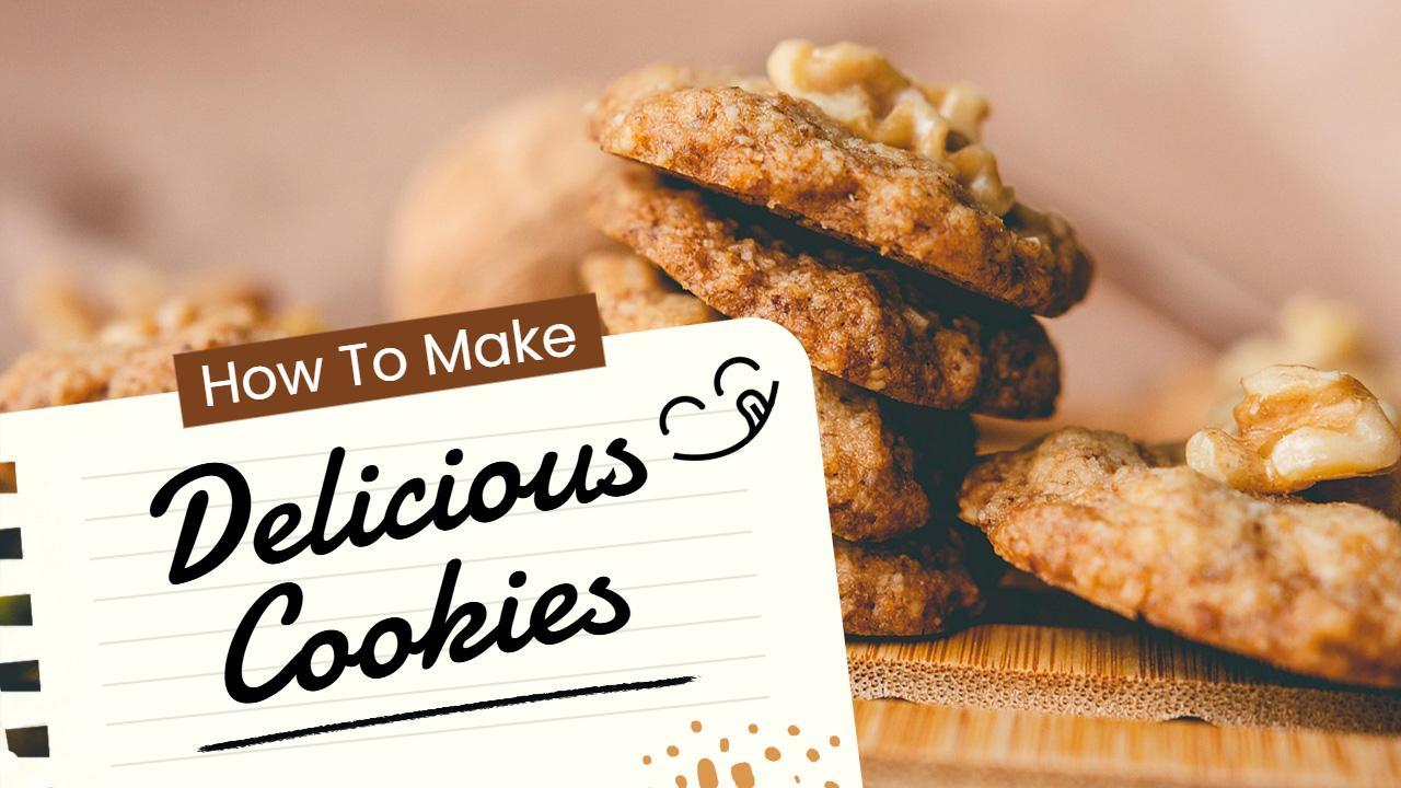 Homemade Walnut Cookies Recipe Cooking Channel YouTube Thumbnail Template