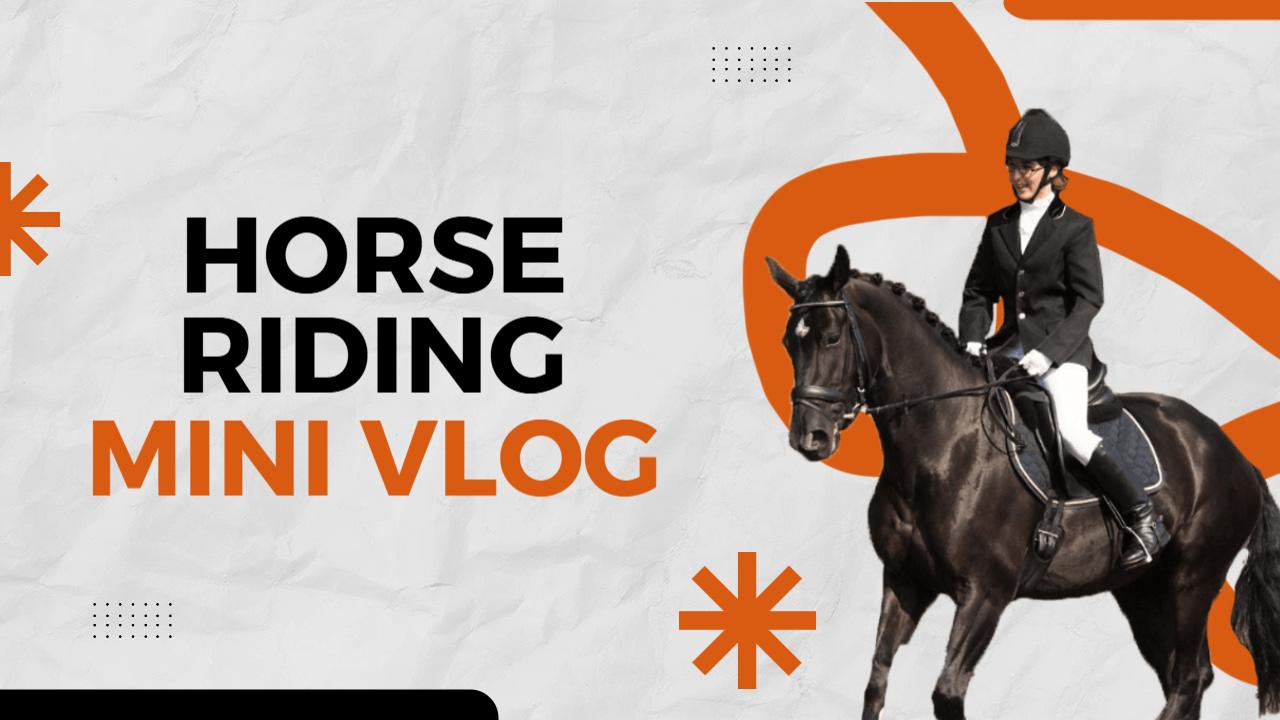 Horse Riding Adventure Mini Vlog YouTube Thumbnail Template